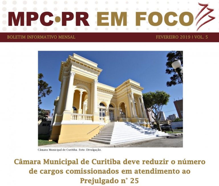 Leia mais sobre o artigo Boletim Informativo MPC-PR em Foco fevereiro/2019