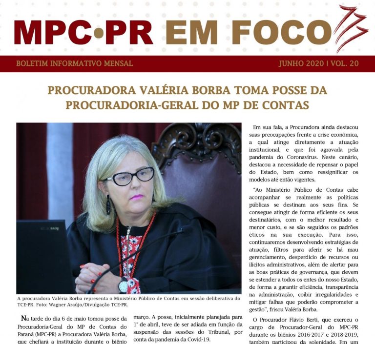 Leia mais sobre o artigo Boletim Informativo MPC-PR em Foco junho/2020