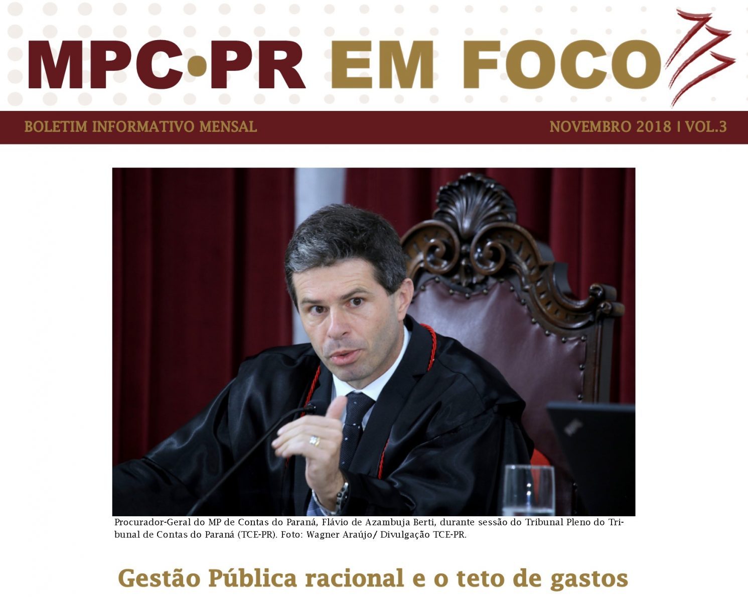 Leia mais sobre o artigo Boletim Informativo MPC-PR em Foco novembro/2018