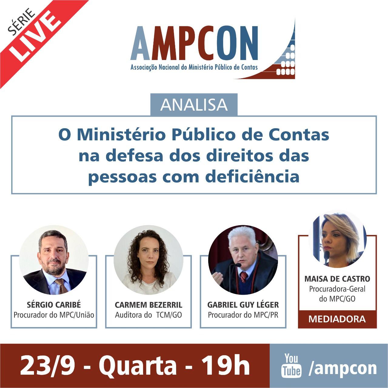 Leia mais sobre o artigo Nesta quarta-feira (23), AMPCON promove live sobre os direitos das pessoas com deficiência