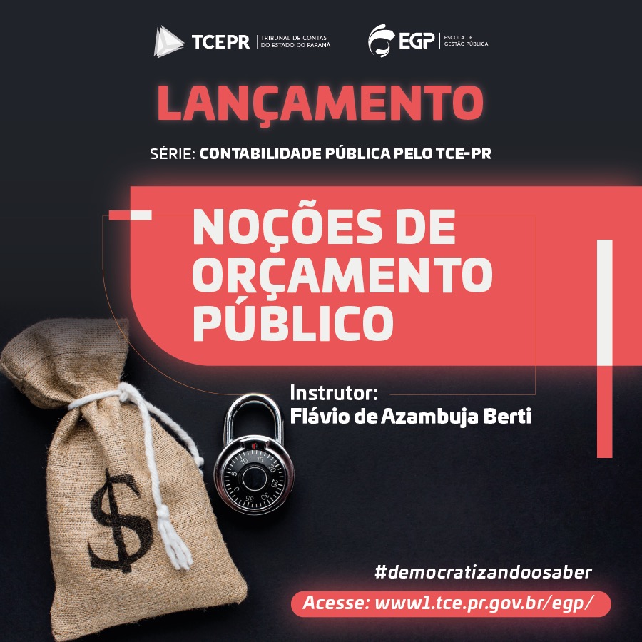 Leia mais sobre o artigo MP de Contas participa de curso online do TCE-PR sobre “Noções de Orçamento Público”