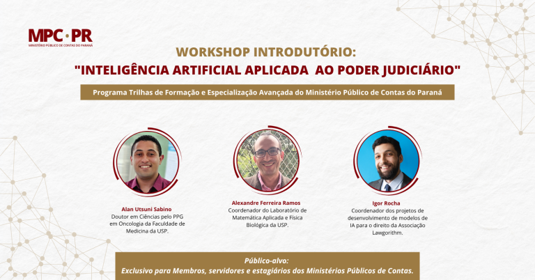 MPC-PR promove workshop sobre Inteligência Artificial aplicada ao sistema de Justiça