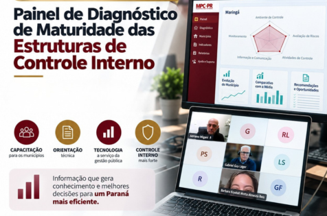 MPC-PR orienta controladores municipais em reuniões técnicas sobre Painel de Diagnóstico de Maturidade das Estruturas de Controle Interno