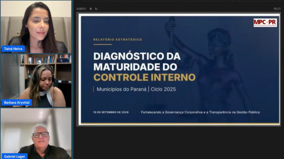 MPC-PR apresenta projeto de maturidade do controle interno em evento online da Rede Governança Brasil